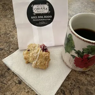 Cranberry and white chocolate scone!