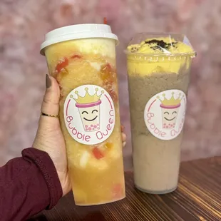 White Peach Cheezo , Oreo Milk Tea brle