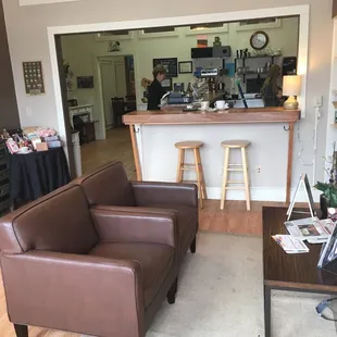 a living room and kitchen