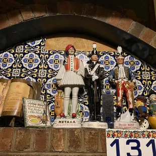 figurines on a shelf