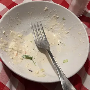 Empty salad bowl