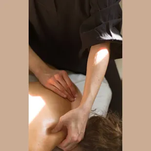 Deep tissue massage is used to relieve knots and painful stiff areas of the body.
