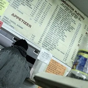 The gourmet menu