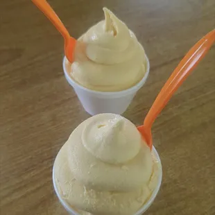 Orange ice cream- so good!