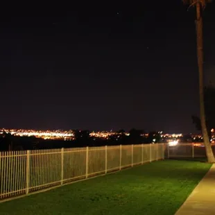 Evening view from the lawn area.