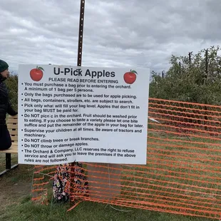U pick apple area