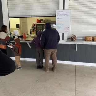 Food/drink area - inside of a pavilion