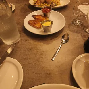 The food is delicious   Scallops and lobster.                 I would definitely recommend it.