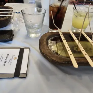 Event Creating Candles in small dough wooden dough bowls