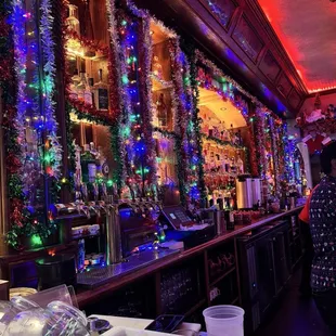 Fully decked with Christmas decorations