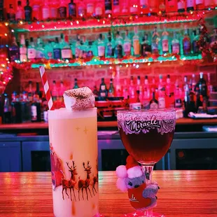 All the holiday cocktails were so tasty!