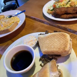 French dip Mac n cheese