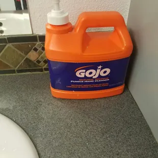 They have gojo in the bathroom