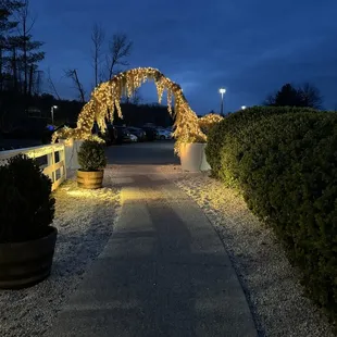 Walk way heading out