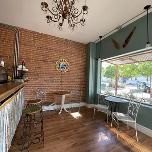 the interior of the restaurant