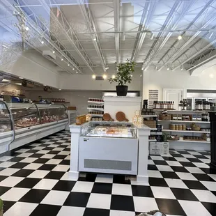 the interior of the store