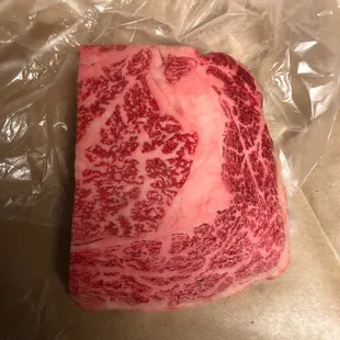 Japanese A5 Ribeye. So so good. Worth the investment.