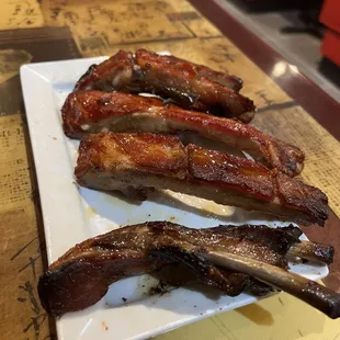 4 Piece BBQ Spare Ribs