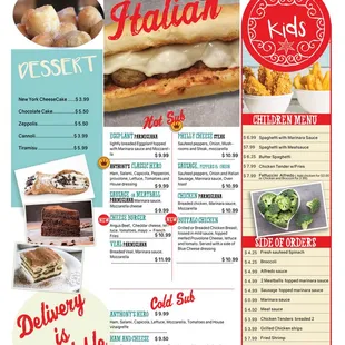 the menu