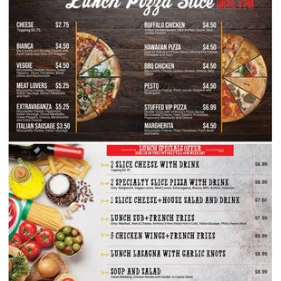 the menu