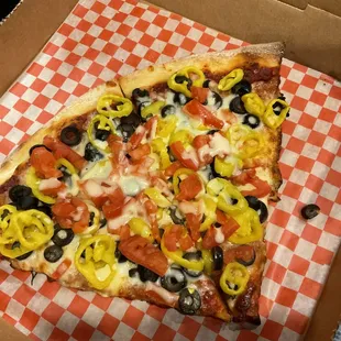 a slice of pizza