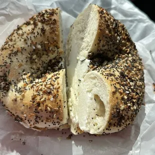 Everything Bagel with Cream Cheese