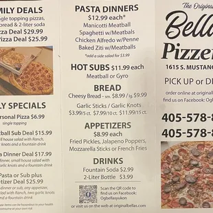 the menu