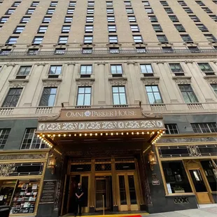 The Exterior of The Beautiful Omni Parker House Hotel in Boston where The Boston Cream Pie was invented in 1856