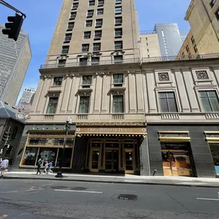 The Exterior of The Beautiful Omni Parker House Hotel in Boston where The Boston Cream Pie was invented in 1856