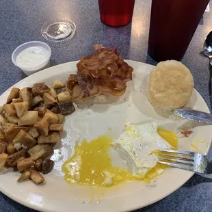 The east side. With biscuit instead of toast.