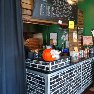 the interior of the restaurant