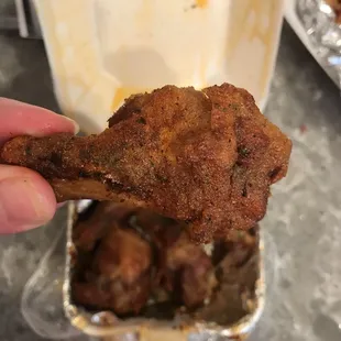 Side #1 way too much seasoning.