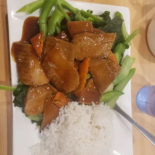 L6. Vegetarian Steak with Chinese Broccoli