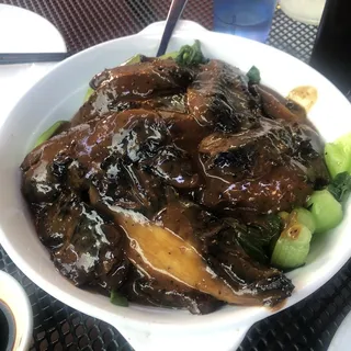 Portobello Mushroom in Black Pepper Sauce