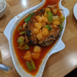 Sweet and Sour Vegetarian Fish