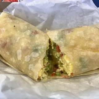 Huevos a la Mexicana Burrito