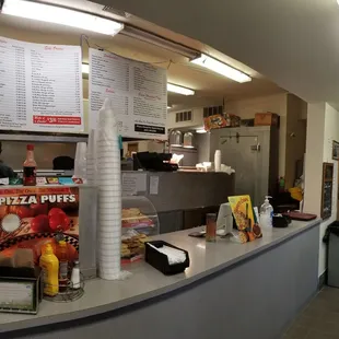 the interior of the restaurant