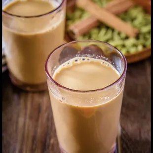 two glasses of coffee