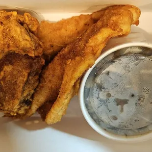 12'8'2024 Chicken Thigh, Catfish Filet, and Beans.