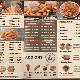 Menu - May 2020