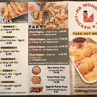 Menu - May 2020