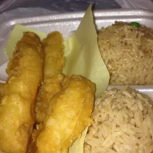 chicken wings and fried chicken, food
