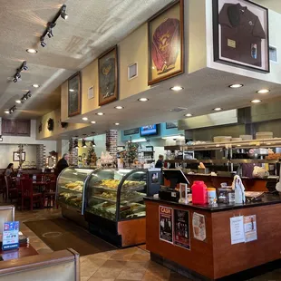 the interior of the restaurant