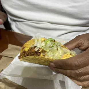 Ground beef taco