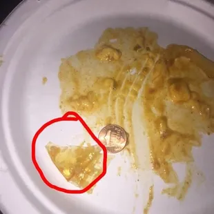 Found this corner of a plastic bag in my fries last night 8/18/2016 first and last time I have ate there in years