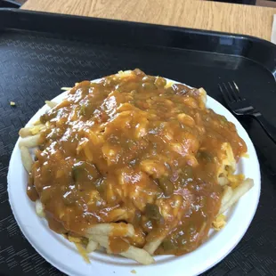 Small chili cheese fries