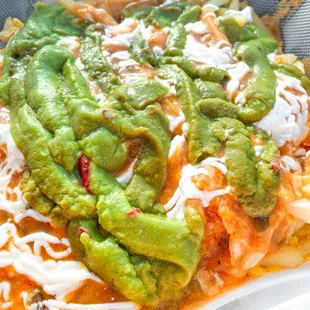 a close up of a dish