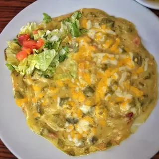 Creamy Chicken Enchilada Plate