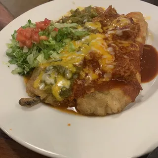 Carne Adovada Burrito Plate