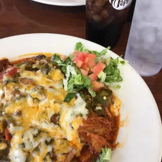 Carne Adovada Relleno Plate